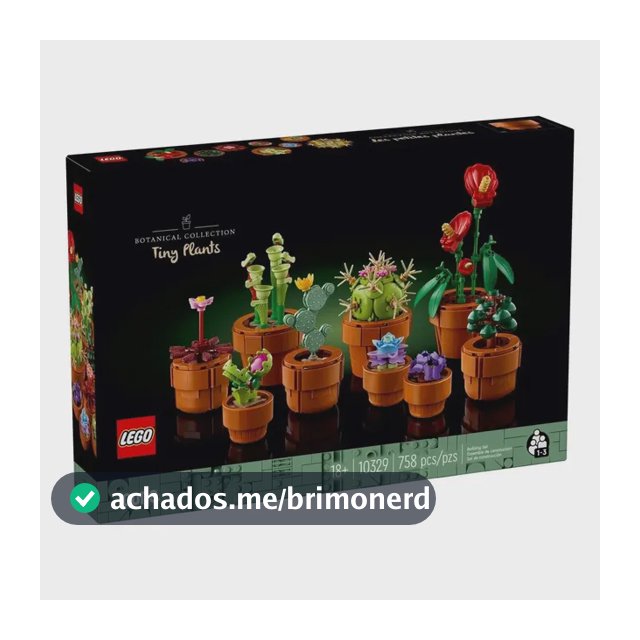 Lego Botanical Collection 10329 Plantinhas - Quantidade de peças 758