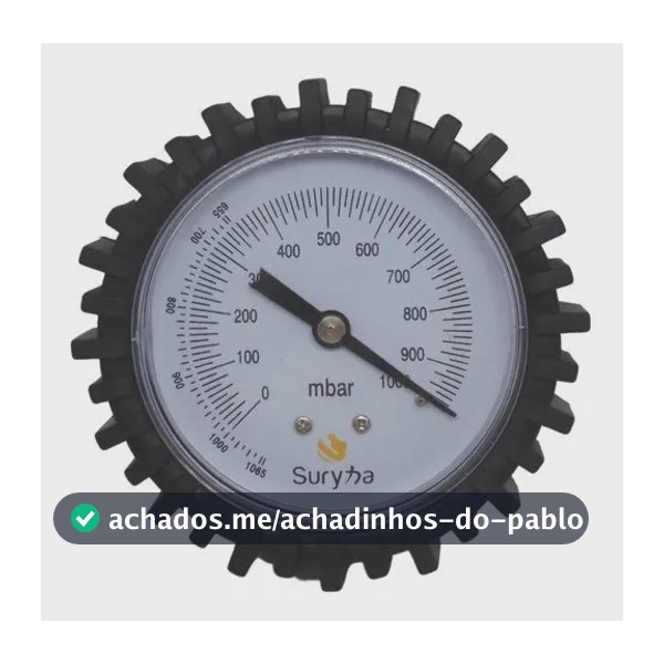 Vacuômetro Analógico Para Bomba De Vácuo - Suryha 80150069