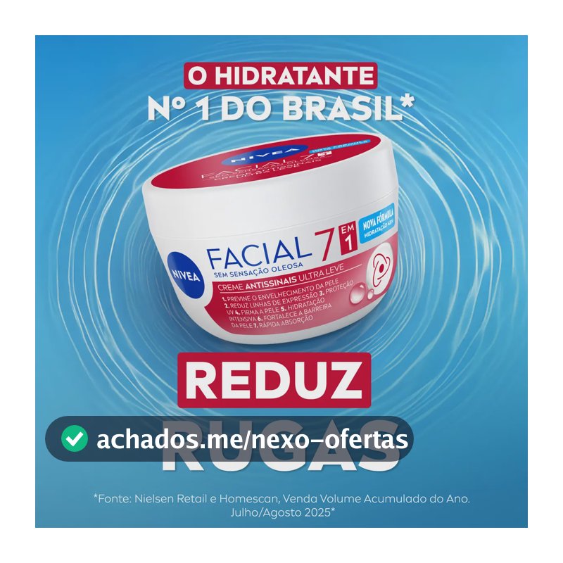 NIVEA Creme Facial Antissinais Ultraleve 7 em 1 100g