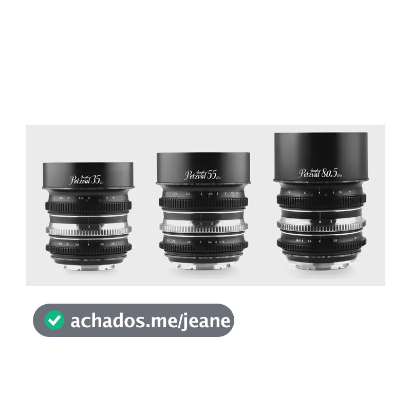 Kit Lentes Petzval Art Lens 35 55 80.5mm Sony E-mount E-mount Preto