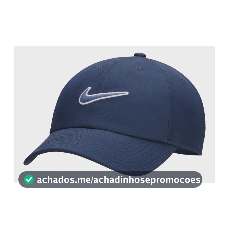 Boné Nike Club Swoosh Unissex Cor Azul-escuro Tamanho G/gg