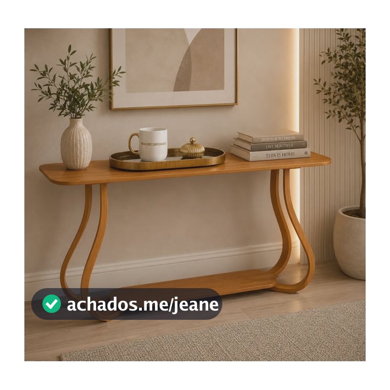 Aparador Bella Madeirado Cinamomo 120 X40cm Com Pés Cebola Madeirado Sem Vidro