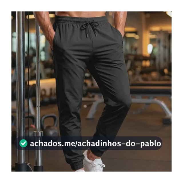 Calça Jogger Masculina Tactel Com Elastano Academia Treino