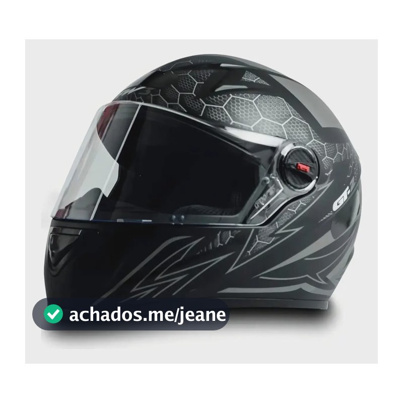Capacete Para Moto Fw3 Gt2 Preto Fosco Tamanho 60