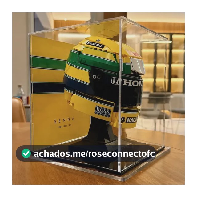 Redoma/display Premium Para Capacete Ayrton Senna - Lego® Cristal