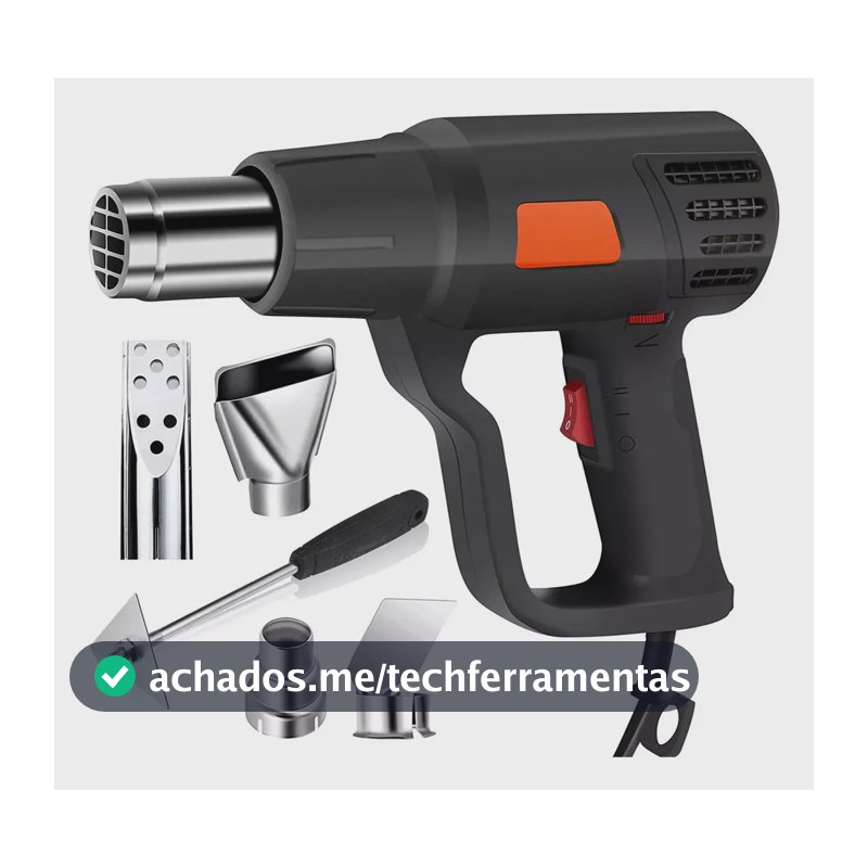 Soprador Térmico 2000w ,possui Dois Modos De Operação,50-600ºc,soprador Térmico Profissional Assoprador Pistola Ar Quente