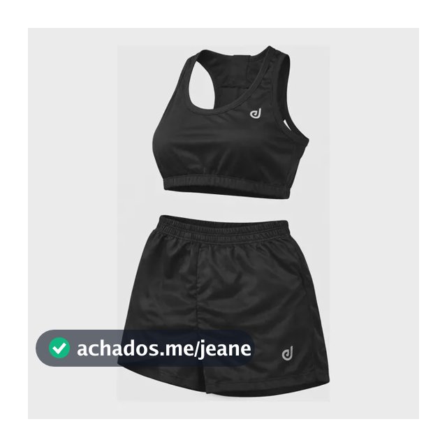 Conjunto Fitness Feminino Top E Short Academia Treino