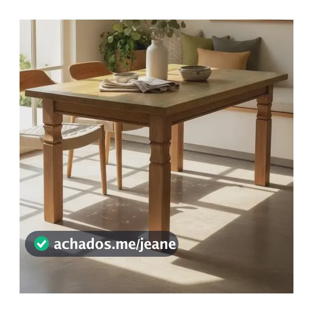 Mesa De Jantar 1,60 X 0,90 Madeira Demolição Decoração Luxo