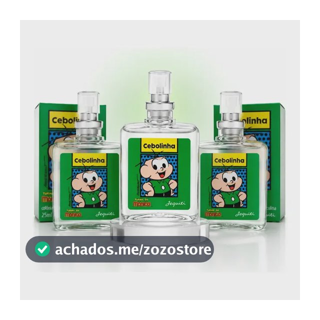 Kit 3 Perfumes Cebolinha Jequiti 25ml Infantil Turma da Mônica Colônia Masculina Kit Presente Original