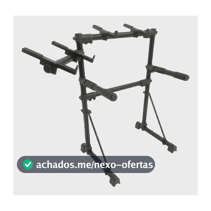 Suporte H Teclado Musical Notebook Vk-100 Titanium Racks