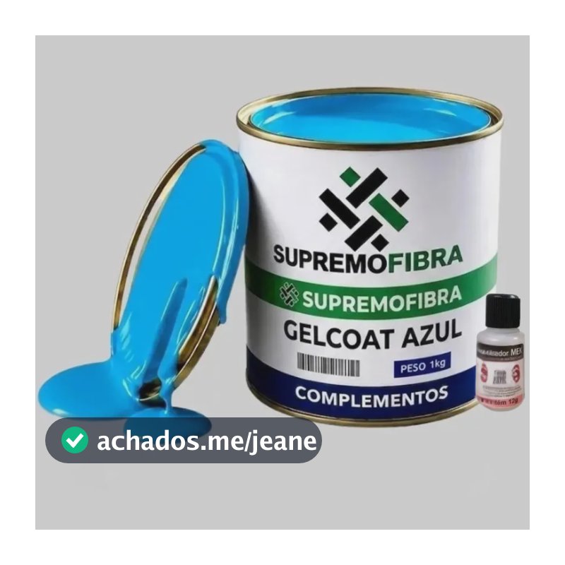 Gelcoat Azul Tinta P/ Piscina De Fibra De Vidro - 1,020kg