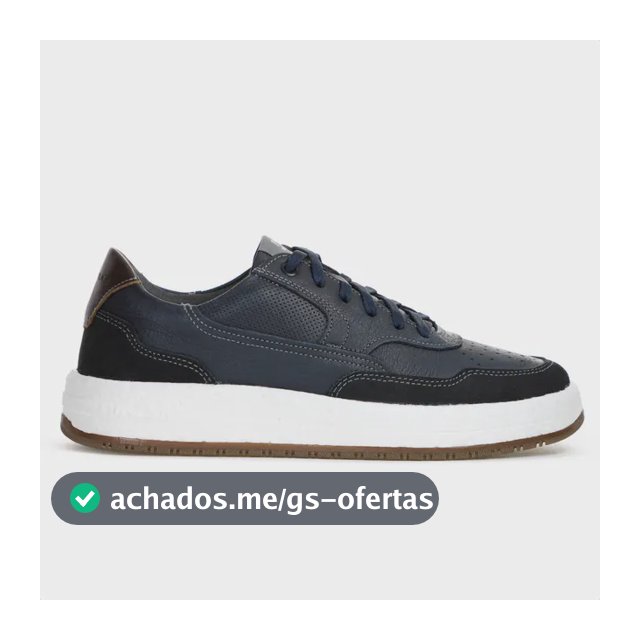 Tênis Democrata Drake Pulse Nobuck Marinho Bonito Macio Azul Azul 39 Br