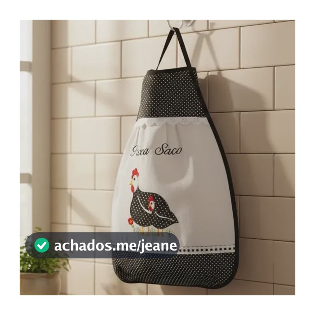 Puxa Saco Bordado Patch Work Bolinha