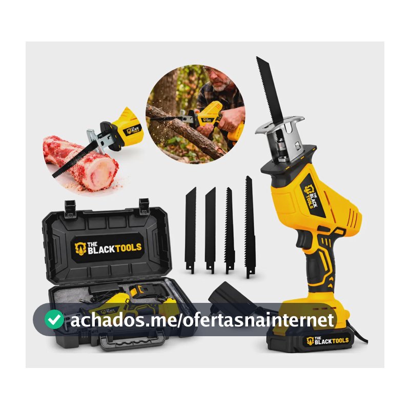 Serra Sabre A Bateria 21v Profissional Portatil 3000 Rpm 127/220v