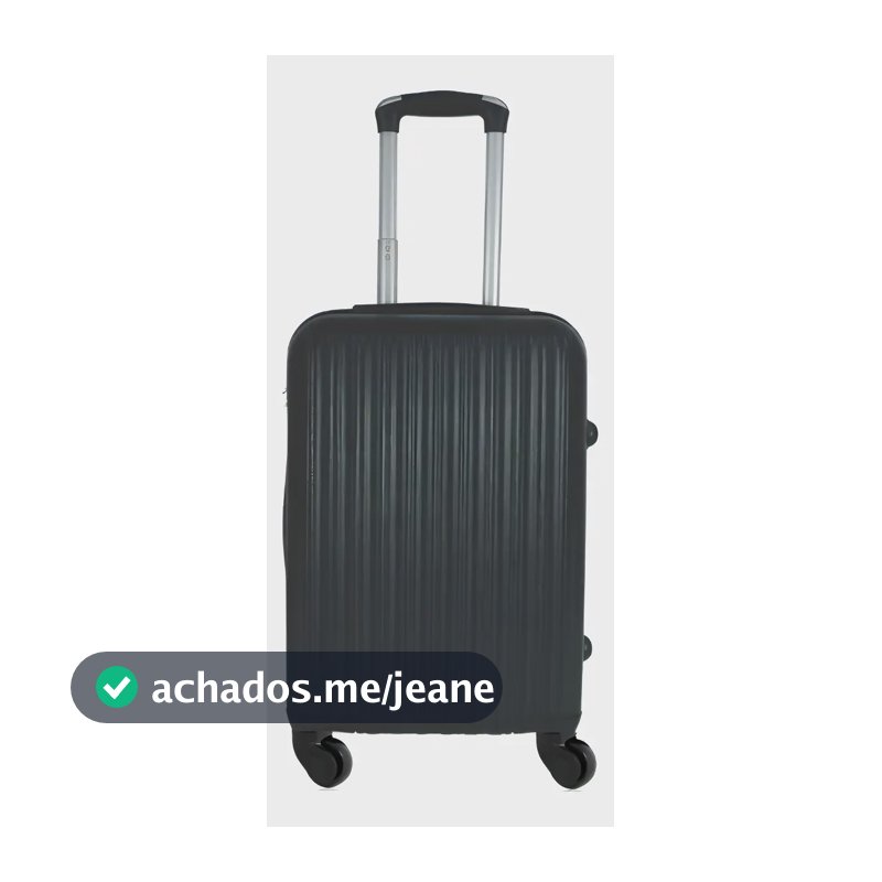Mala De Viagem De Bordo 360º Pequena De Mão 10kg Em Cor Preto