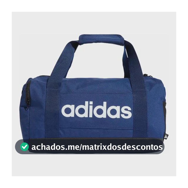 Mala Duffel Linear P adidas Azul-escuro Liso Níquel