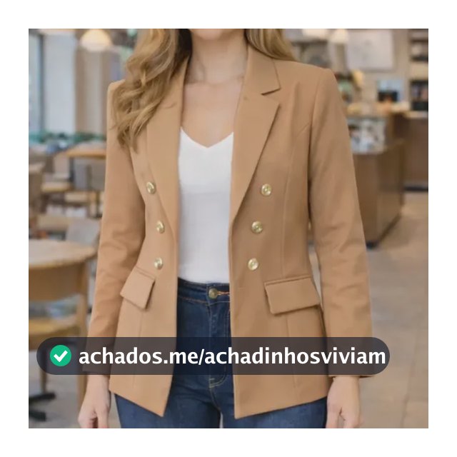 Blazer Feminino Alfaiataria Terninho Social Com Botões