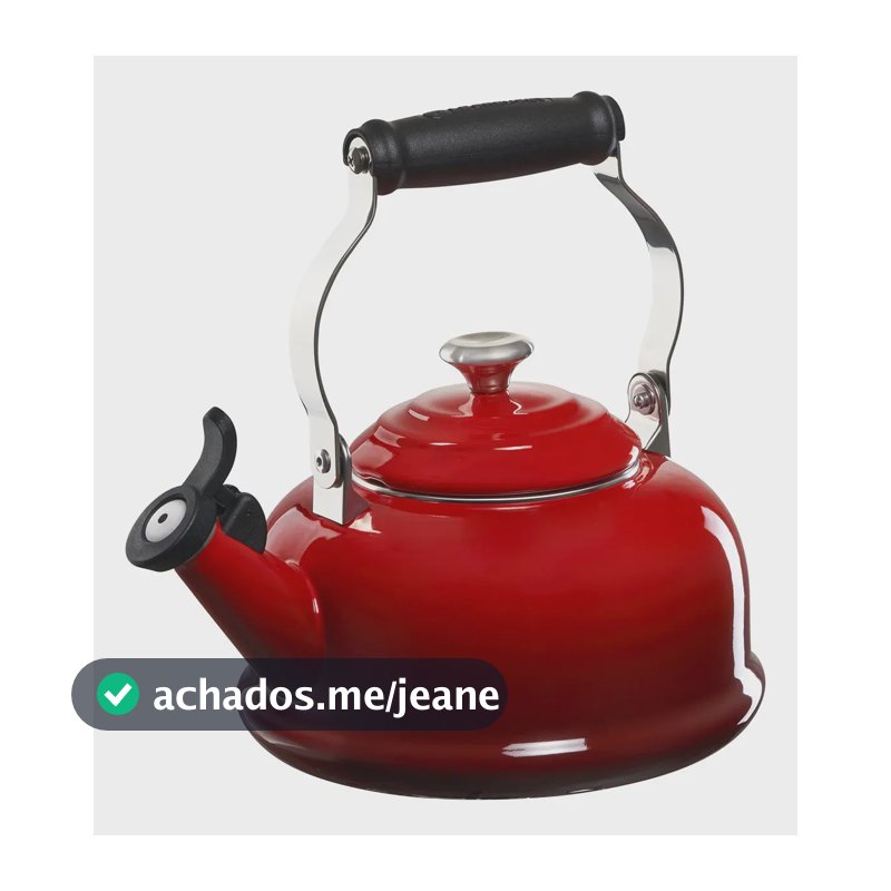 Chaleira Le Creuset Classic 1,6l Apito Pegador Inox Vermelho