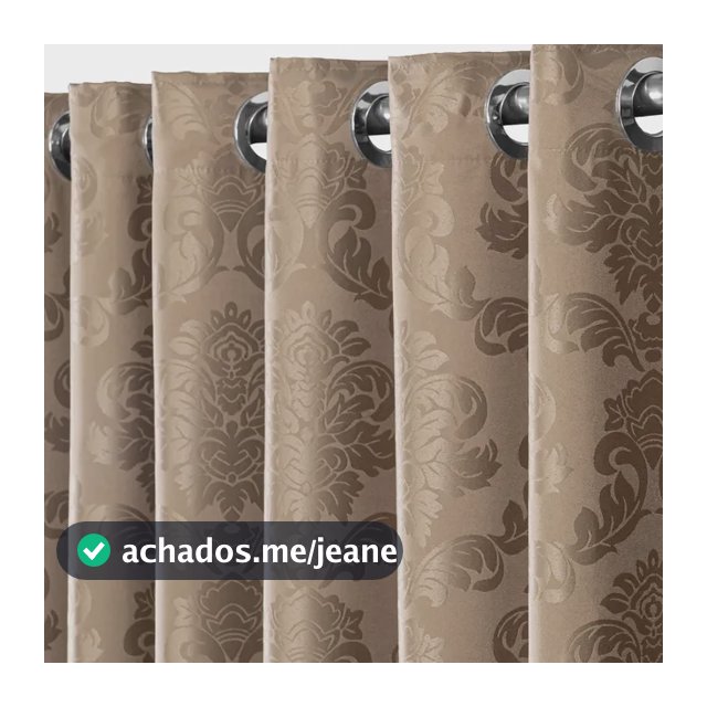 Cortina Jacquard  2 80 X 1 70 Para Janela Sala Quarto