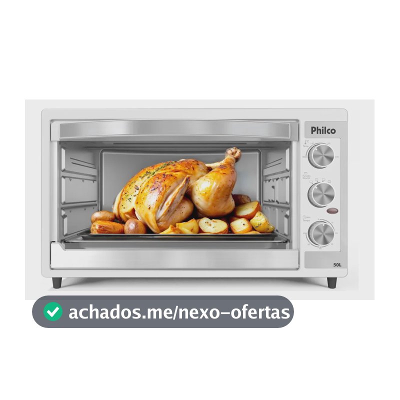 Forno Elétrico Philco 50L Branco Dupla Resistência PFE52B