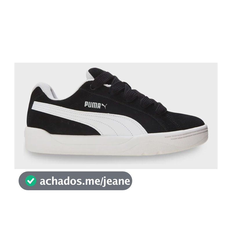 Tênis Masculino Park Lifestyle Easy Puma Puma Black-puma White Geométrico 40 Br