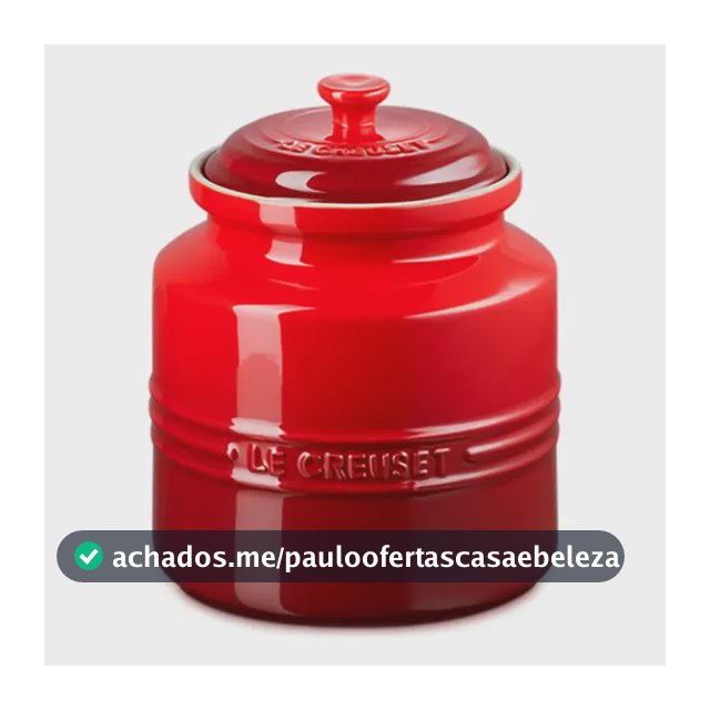 Pote Para Biscoito Le Creuset Vermelho 2,4 L Em Cerâmica