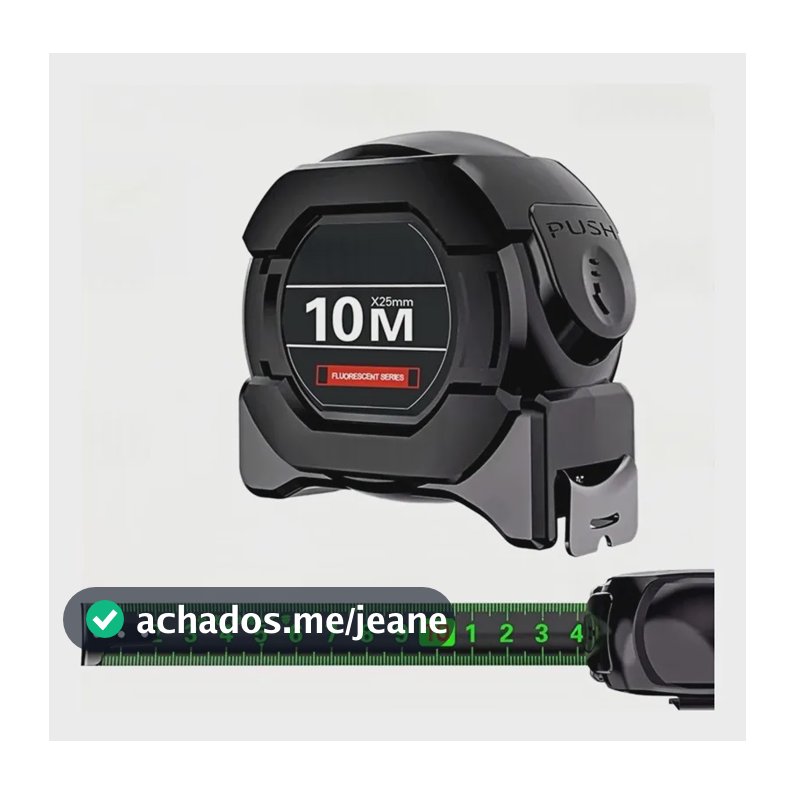 Trena Métrica Profissional Fluorescente 10m Aço Carbono