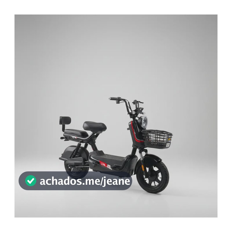 Bicicleta Elétrica Panda J10 800W para Mobilidade Urbana com Bateria de Lítio Removível