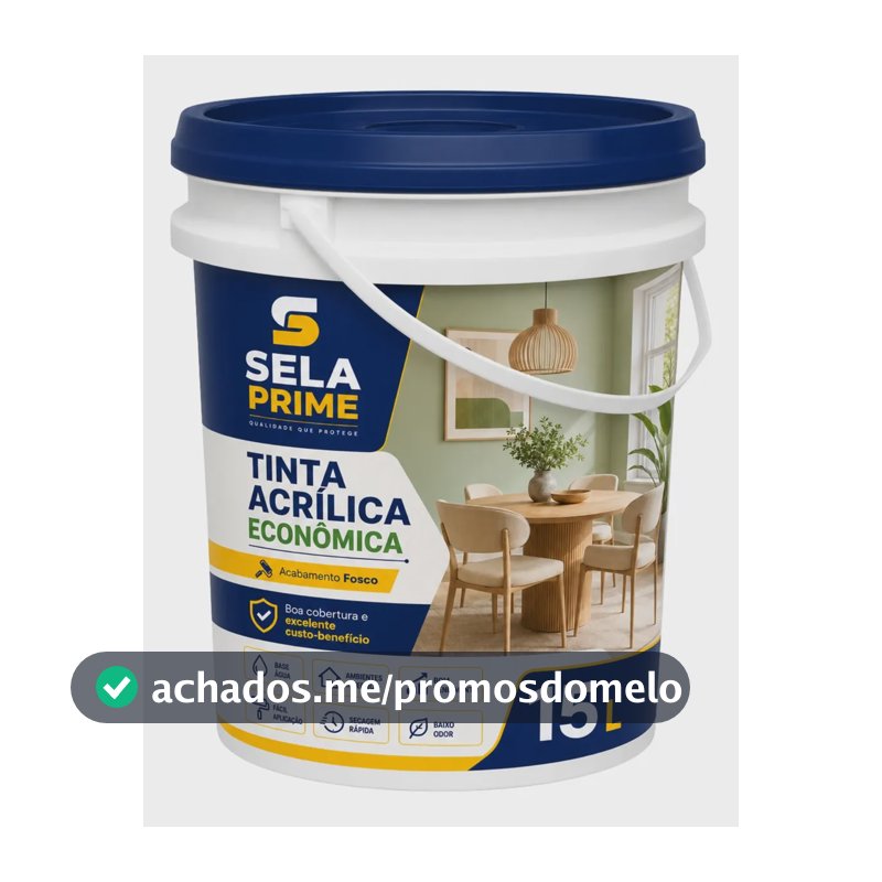 Tinta Acrílica 15l Para Obras E Reformas Antimofo + Proteção Cinza Fosco