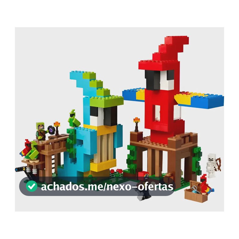 Blocos de montar Minecraft As Casas dos Papagaios 21282 Lego
