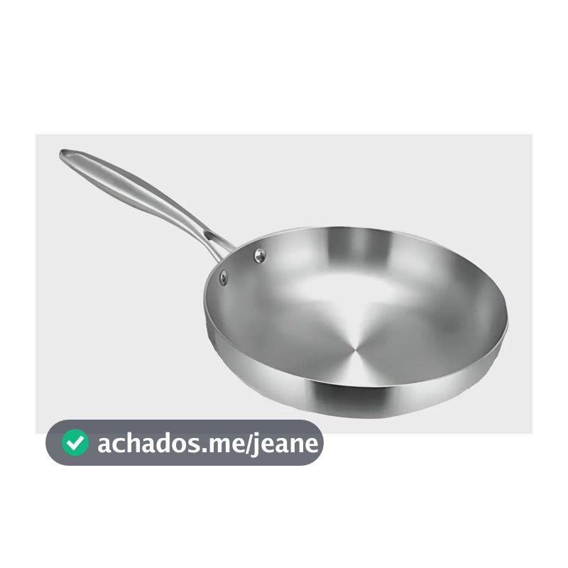 Frigideira Supreme Total Inox Corpo Triplo No 28 - Gp Inox Cor Cinza