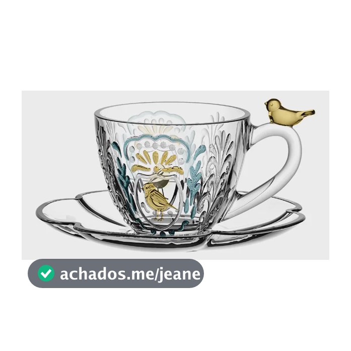 Jogo 8 Peças Café Canary Cristal 105ml Amarelo -l Hermitage