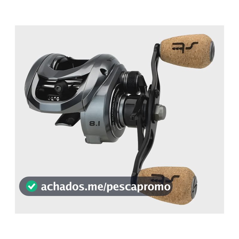 Carretilha Vizel Direita Alto Desempenho Pesca Esportiva Grafite Direito
