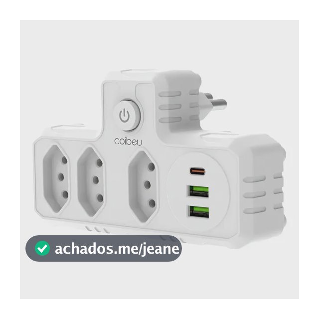 Extensão 110v/220 Coibeu 3 Tomadas 2 Usb 1pd Bivolt Power