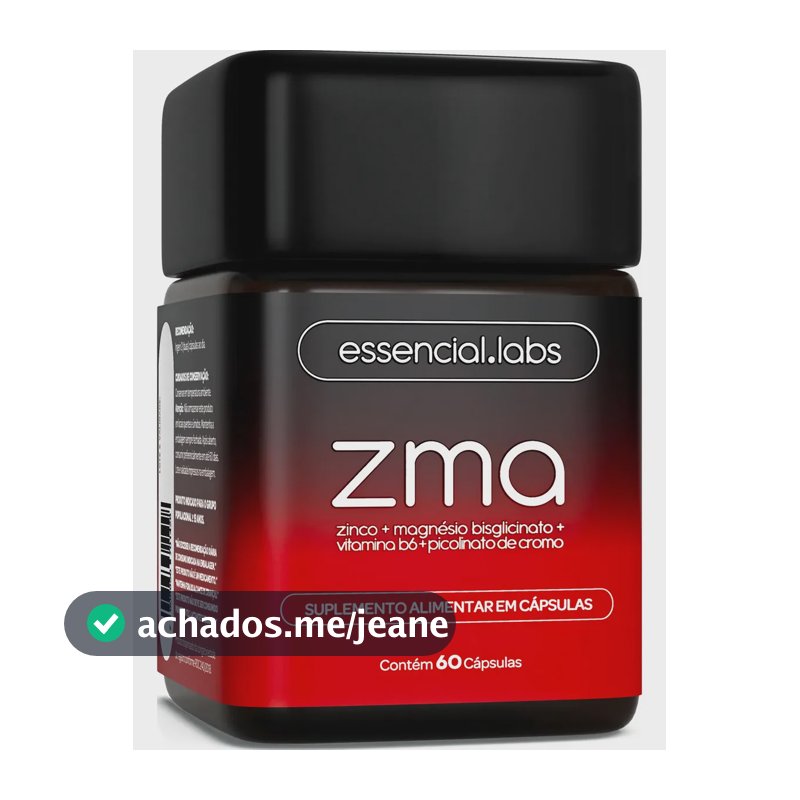 ZMA ULTRA 1000mg - Fórmula Exclusiva com Máxima Concentração e Pureza - 60 Cápsulas