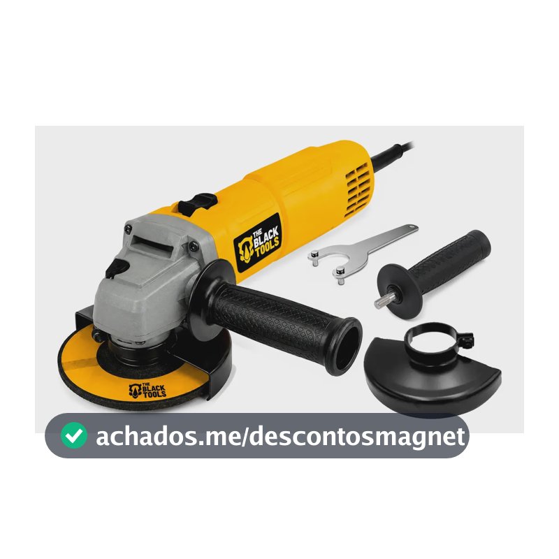 Esmerilhadeira Lixadeira Angular 780w 115mm 4.1/2 11000rpm Bta800 The Black Tools