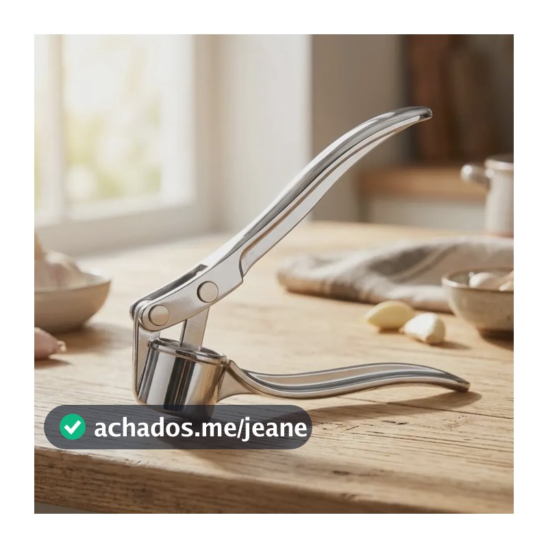 Espremedor De Alho Em Aço Inox Resistente Cozinha Triturador Amassador Aço Inoxidável Premium Pítia