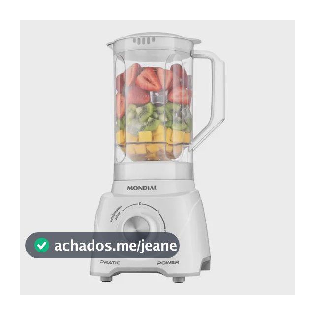 Liquidificador Mondial Pratic Power L-97-w 550w Branco Branco 110v