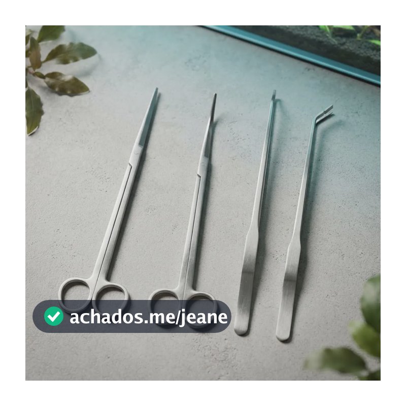 Kit Poda Aquarios Plantados,4 Itens,tesouras E Pinças