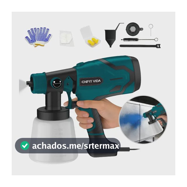 Pistola De Pintura Elétrica Pintura Hvlp 800ml Azul 550w Azul 127v