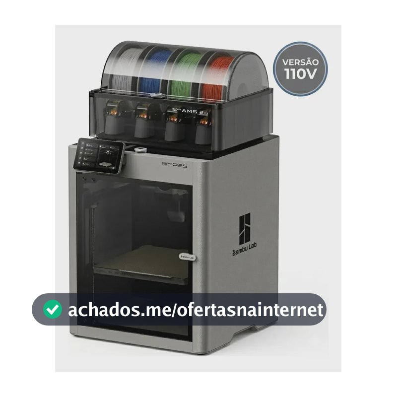 Impressora 3D Bambu Lab P2S + AMS 2 PRO - 110V