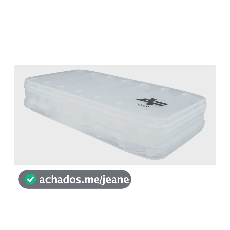 Estojo Para Isca Pesca 14 Divisórias Albatroz Fishing - H569 Cor Branco