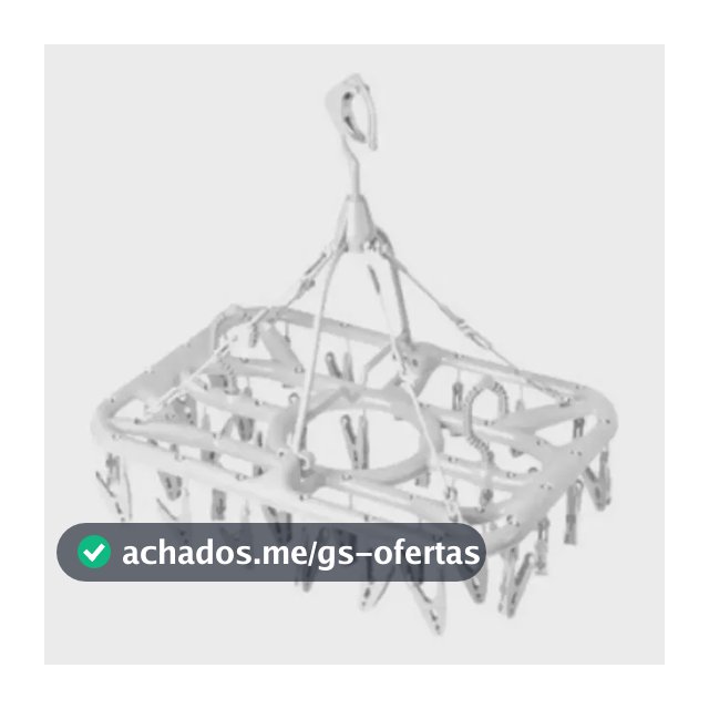 Varal Multiuso Plástico 36 Prendedores Roupas Intimas Meias