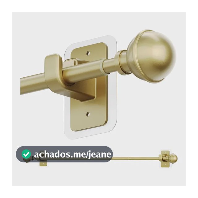 Varão De Cortina Enjoybasics 71-152 Cm Ajustável Dourado