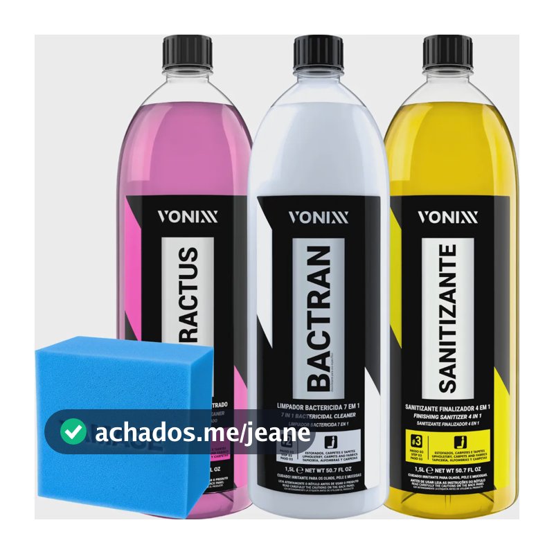 Produto Para Limpar Estofados Sanitizante Bactran Extractus