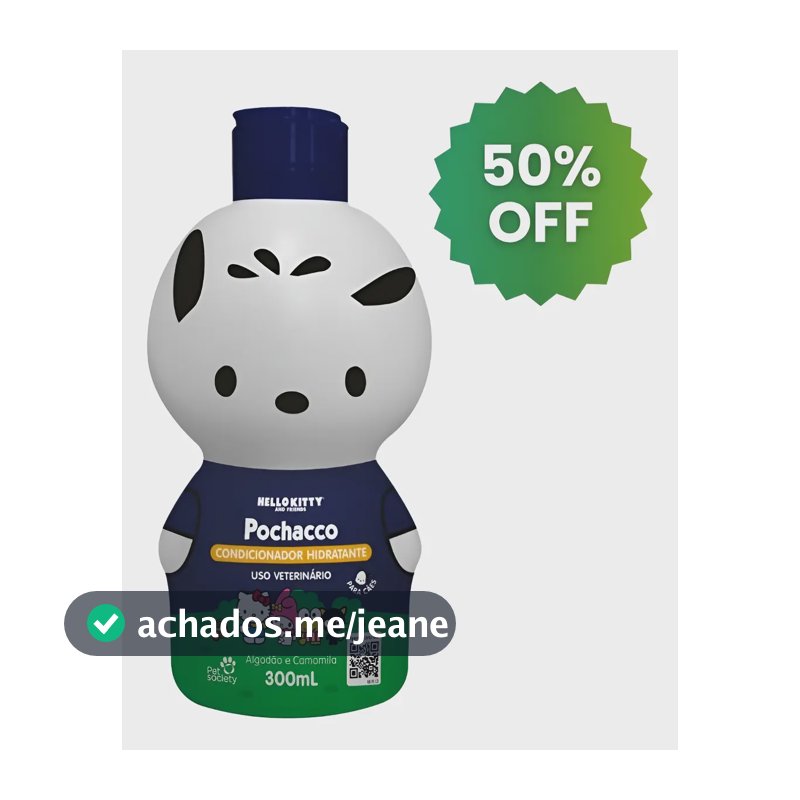 Hello Kitty Pochacco Condicionador Hidratante Pet 300ml