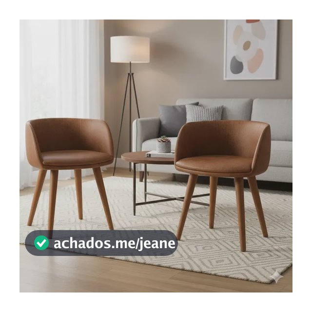 Kit 2 Banquetas Amsterdã Couro Banco Redondo Mini Poltrona