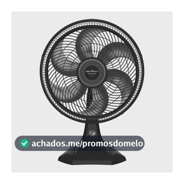 Ventilador De Mesa Britânia Maxx Force 40cm 3 Vel Bvt400