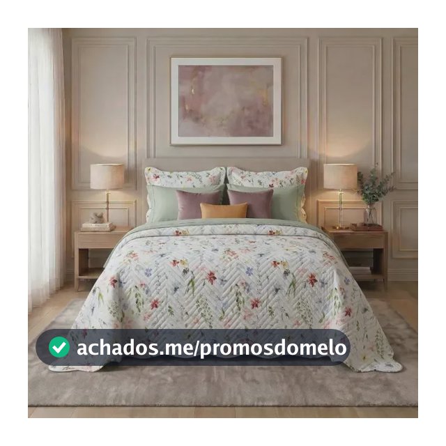 Kit Cobre Leito Colcha Casal Bouti Dupla Face Estampado 3pçs Cor Sicília Colcha Cobre Leito Estampada