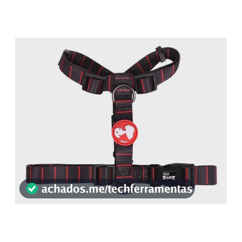 Coleira Peitoral Para Cachorro Pet Snoopy Black Red G